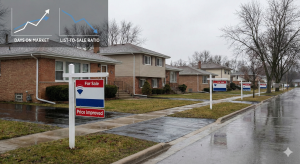 Illinois housing crash 2025 early signals with longer days on market and price cuts