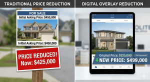 Example of real estate listings showing multiple price reductions in boomtowns.