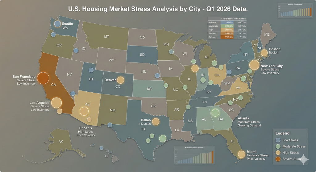 U.S. cities showing early signs of the 2026 housing crash.