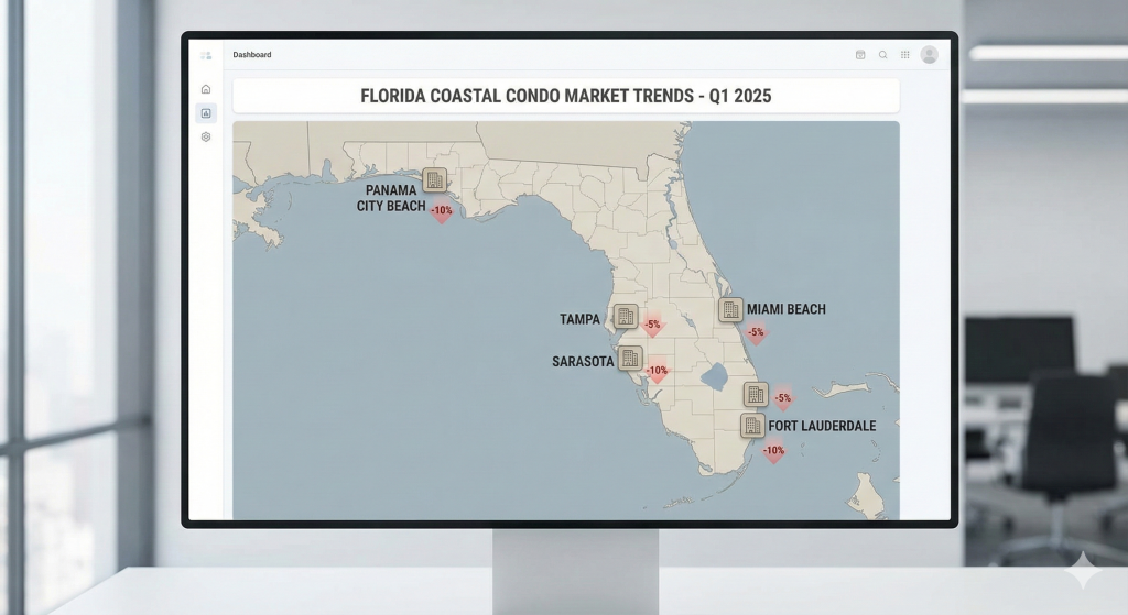 Florida condo prices crashing in coastal cities in 2025